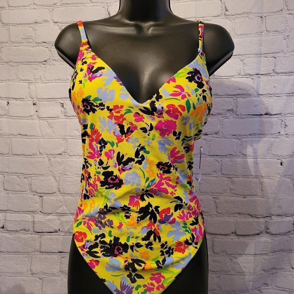 Bar Iii Women's Floral Chic One-Piece Swimsuit